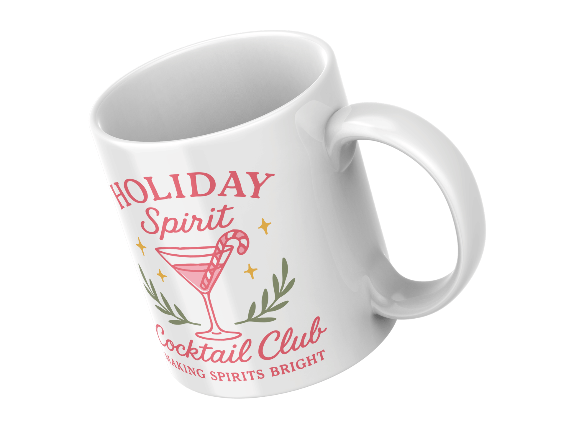 Holiday Spirit Cocktail Club Mug — 11oz Holiday Mug