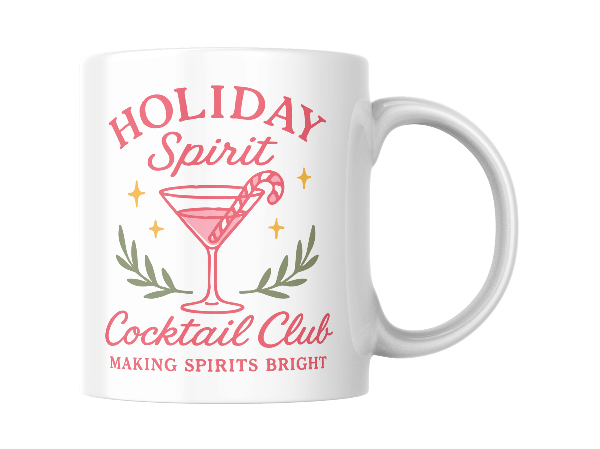 Holiday Spirit Cocktail Club Mug — 11oz Holiday Mug