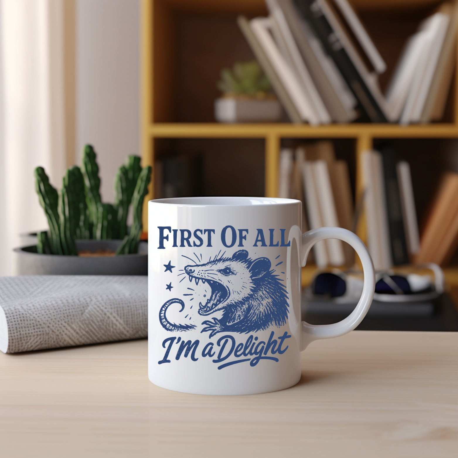 First of All, I’m a Delight | Screaming Opossum 11oz Mug