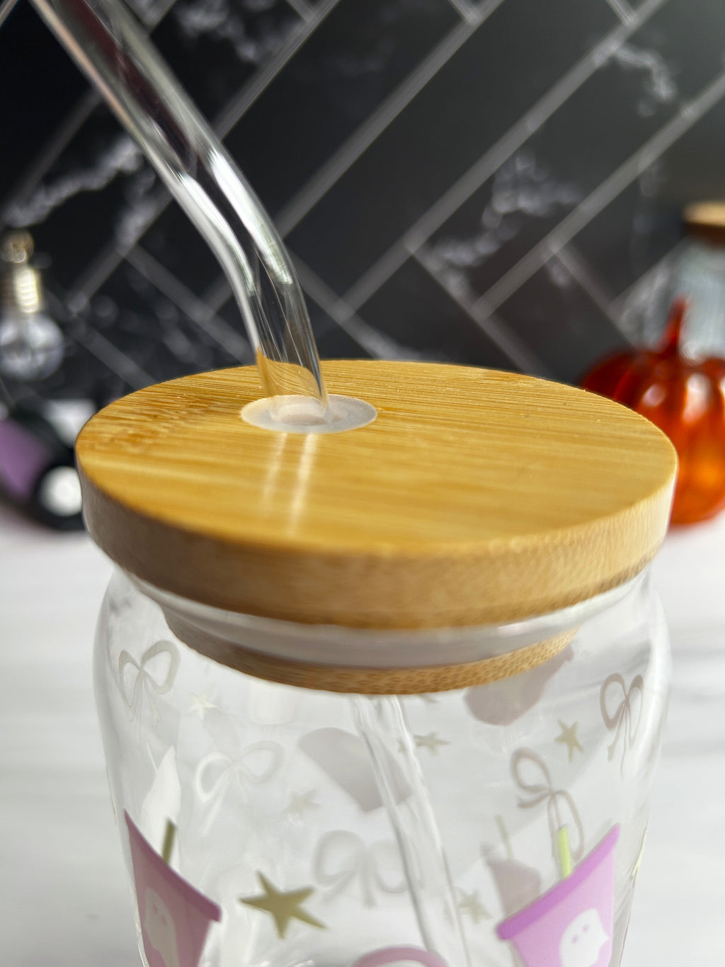 Coquette Ghostbucks Glass Can