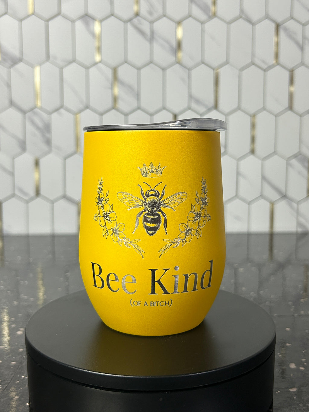12oz Sassy Bee Kind Stainless Steel Wine Tumbler