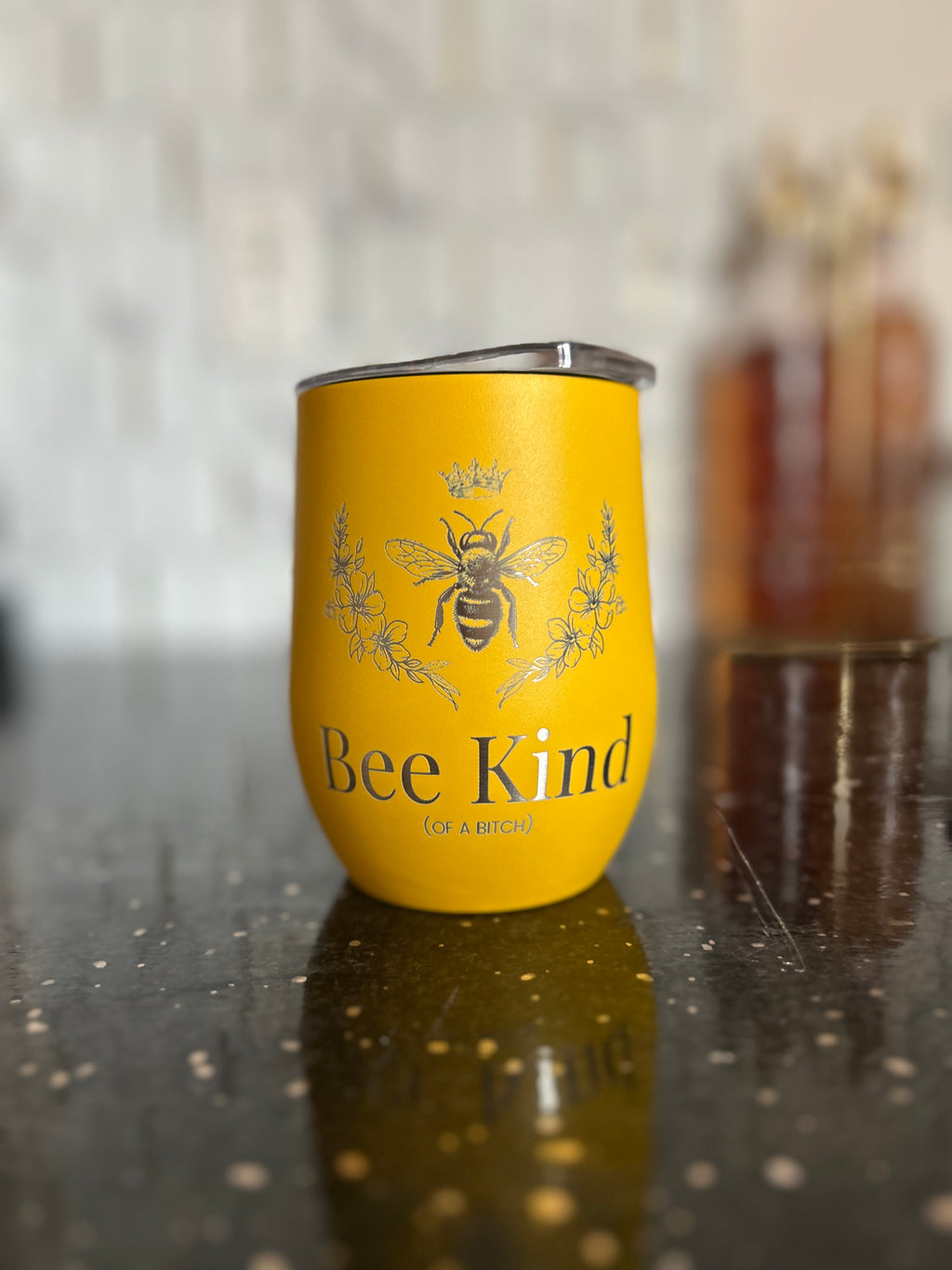 12oz Sassy Bee Kind Stainless Steel Wine Tumbler