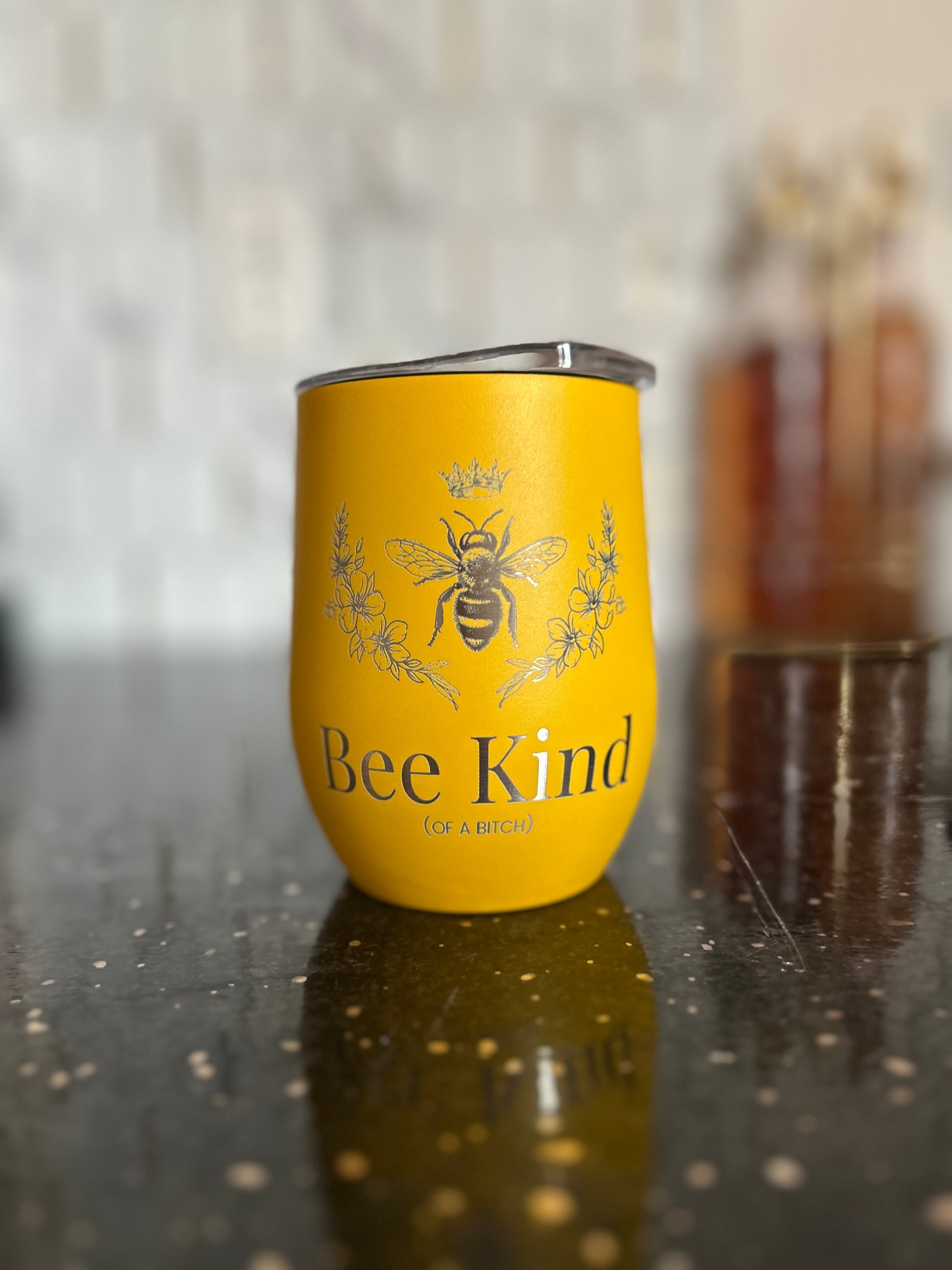 12oz Sassy Bee Kind Stainless Steel Wine Tumbler