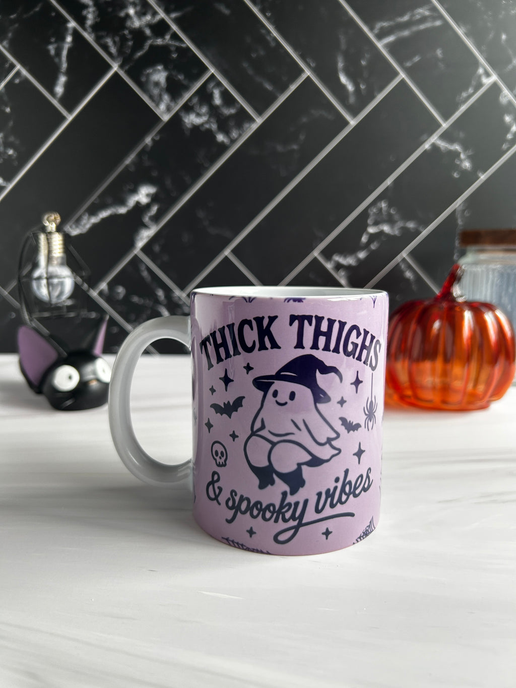Halloween Mug: Thick Thighs Spooky Vibes