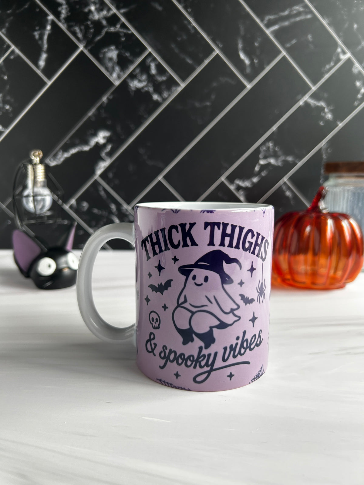 Halloween Mug: Thick Thighs Spooky Vibes