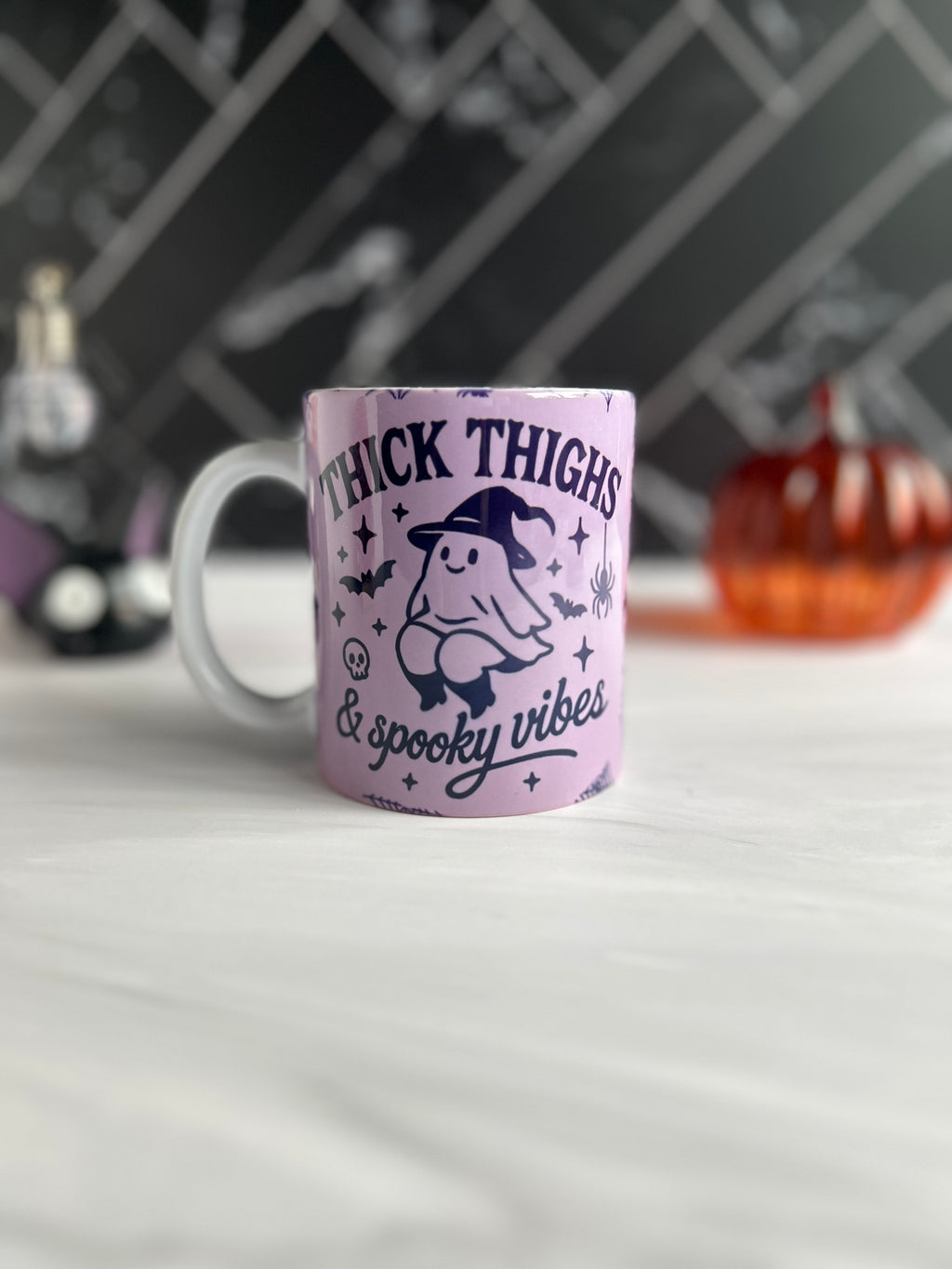 Halloween Mug: Thick Thighs Spooky Vibes