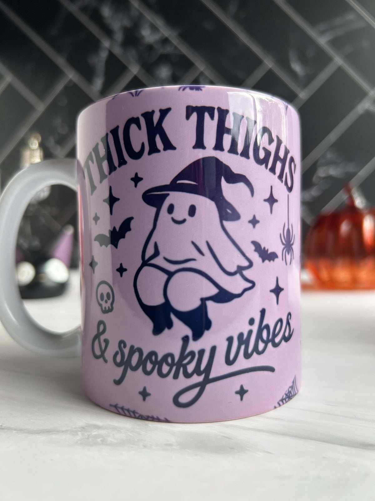 Halloween Mug: Thick Thighs Spooky Vibes