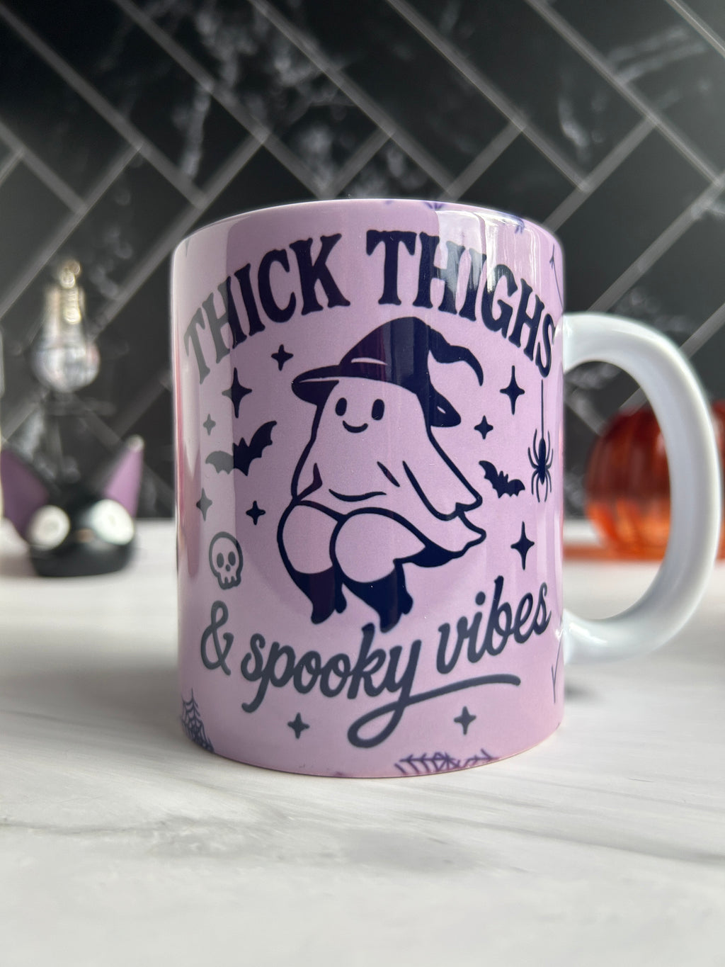 Halloween Mug: Thick Thighs Spooky Vibes