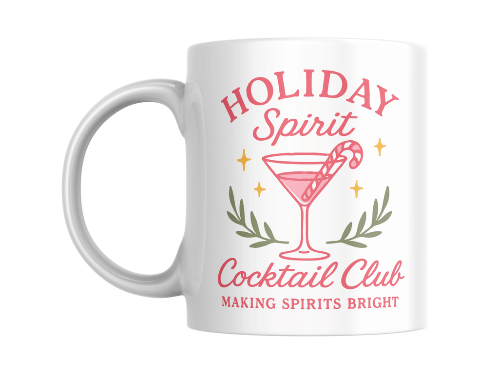 Holiday Spirit Cocktail Club Mug — 11oz Holiday Mug