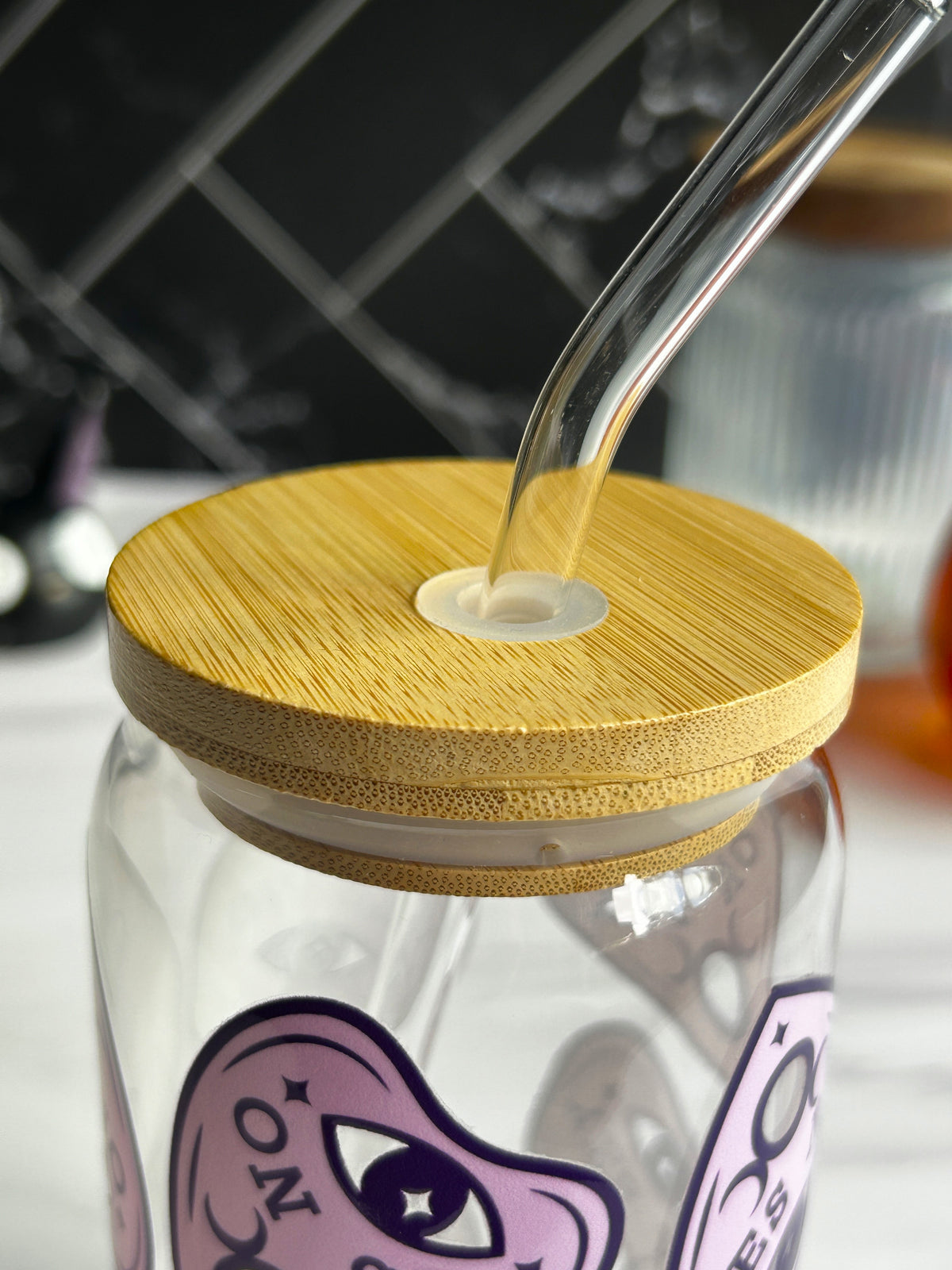 Ouija Planchette Glass Can