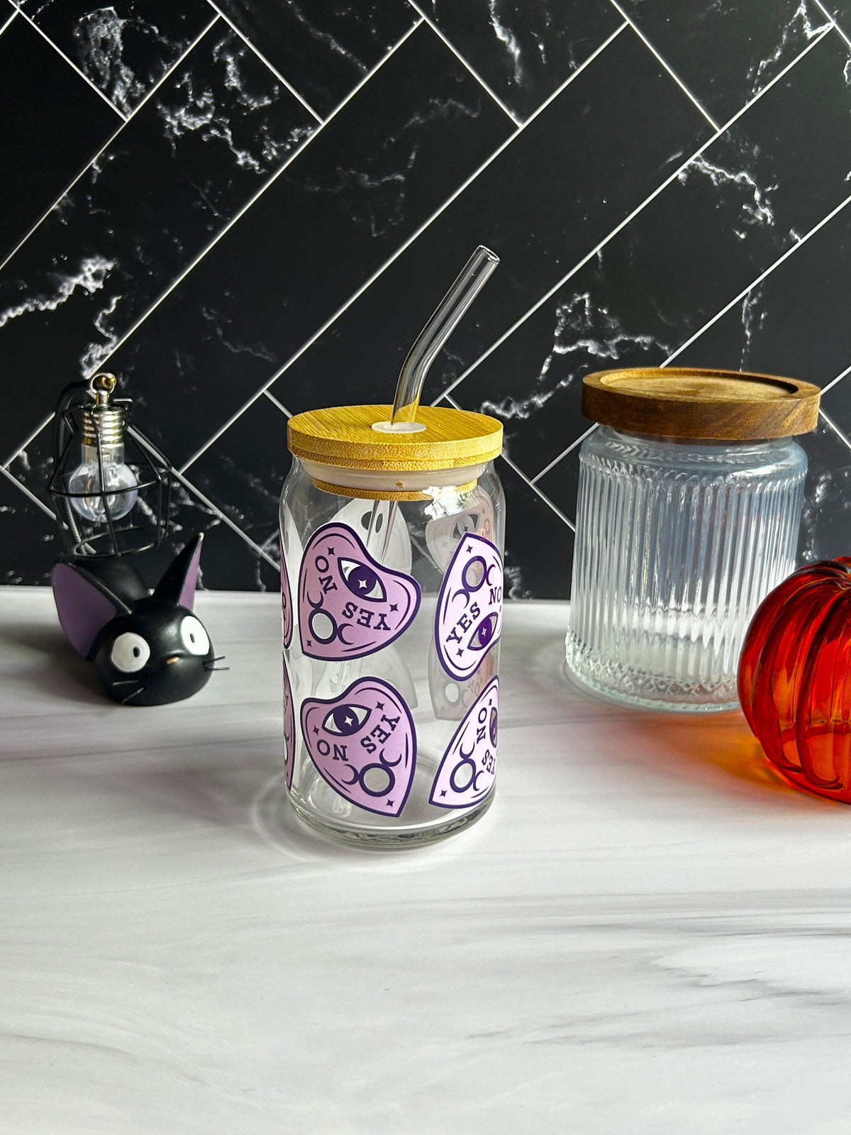 Ouija Planchette Glass Can