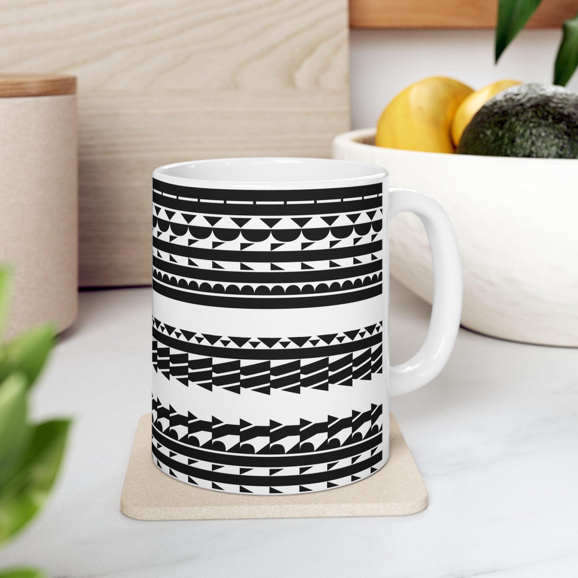 "Try Me B*tch" - Boho Geometric 11oz Mug