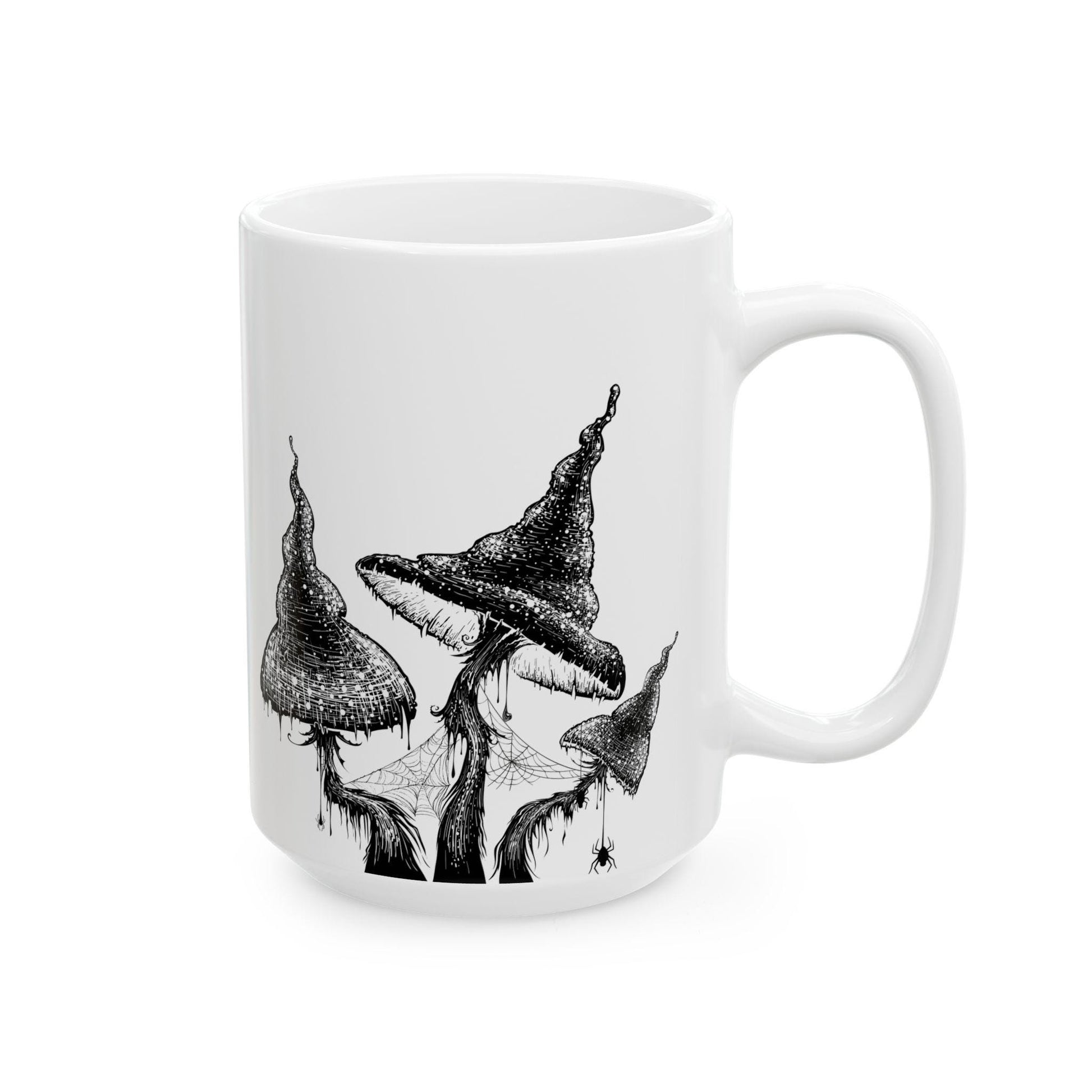 "Witch Please" Spooky 11oz Mug w/ Witch Hat and Mushroom Design