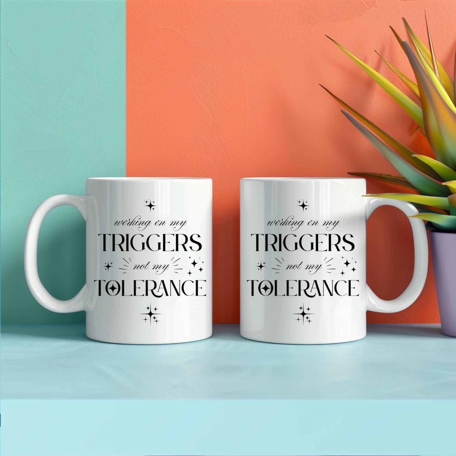 "Working on My Triggers, Not My Tolerance" - 11oz Mug
