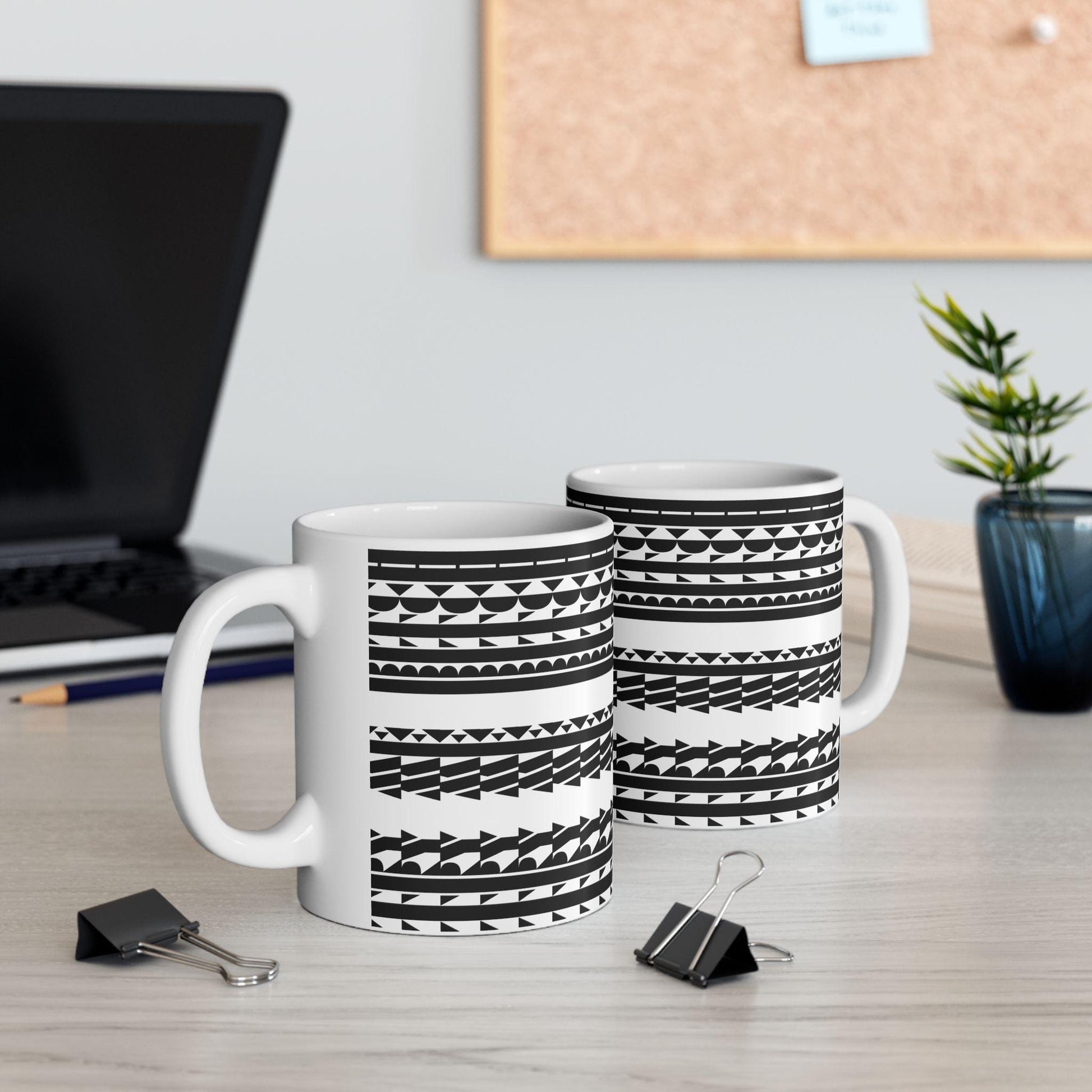 "Try Me B*tch" - Boho Geometric 11oz Mug