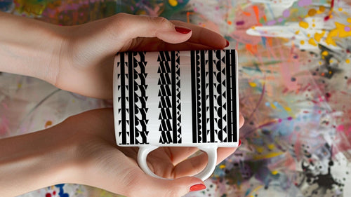 "Try Me B*tch" - Boho Geometric 11oz Mug