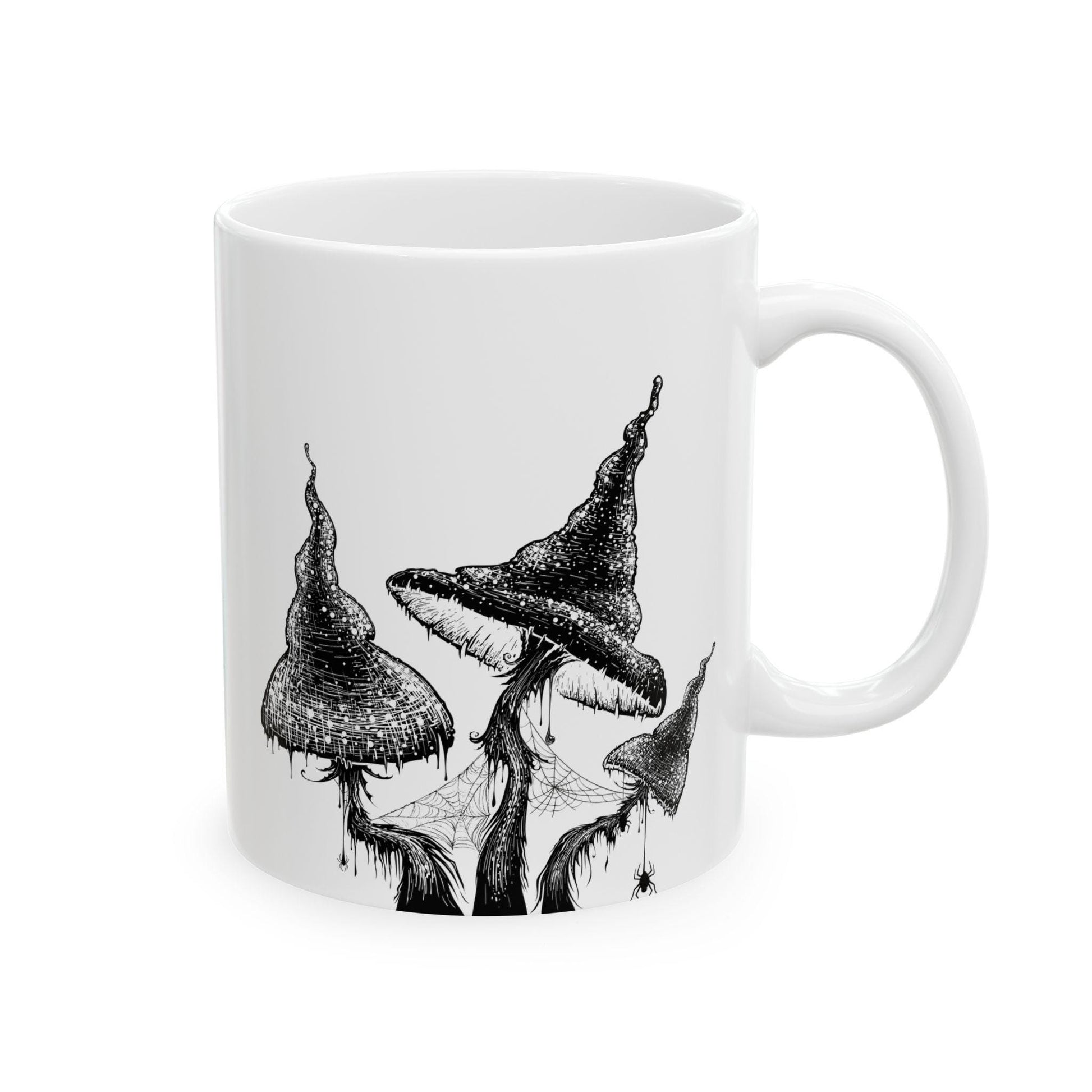 "Witch Please" Spooky 11oz Mug w/ Witch Hat and Mushroom Design