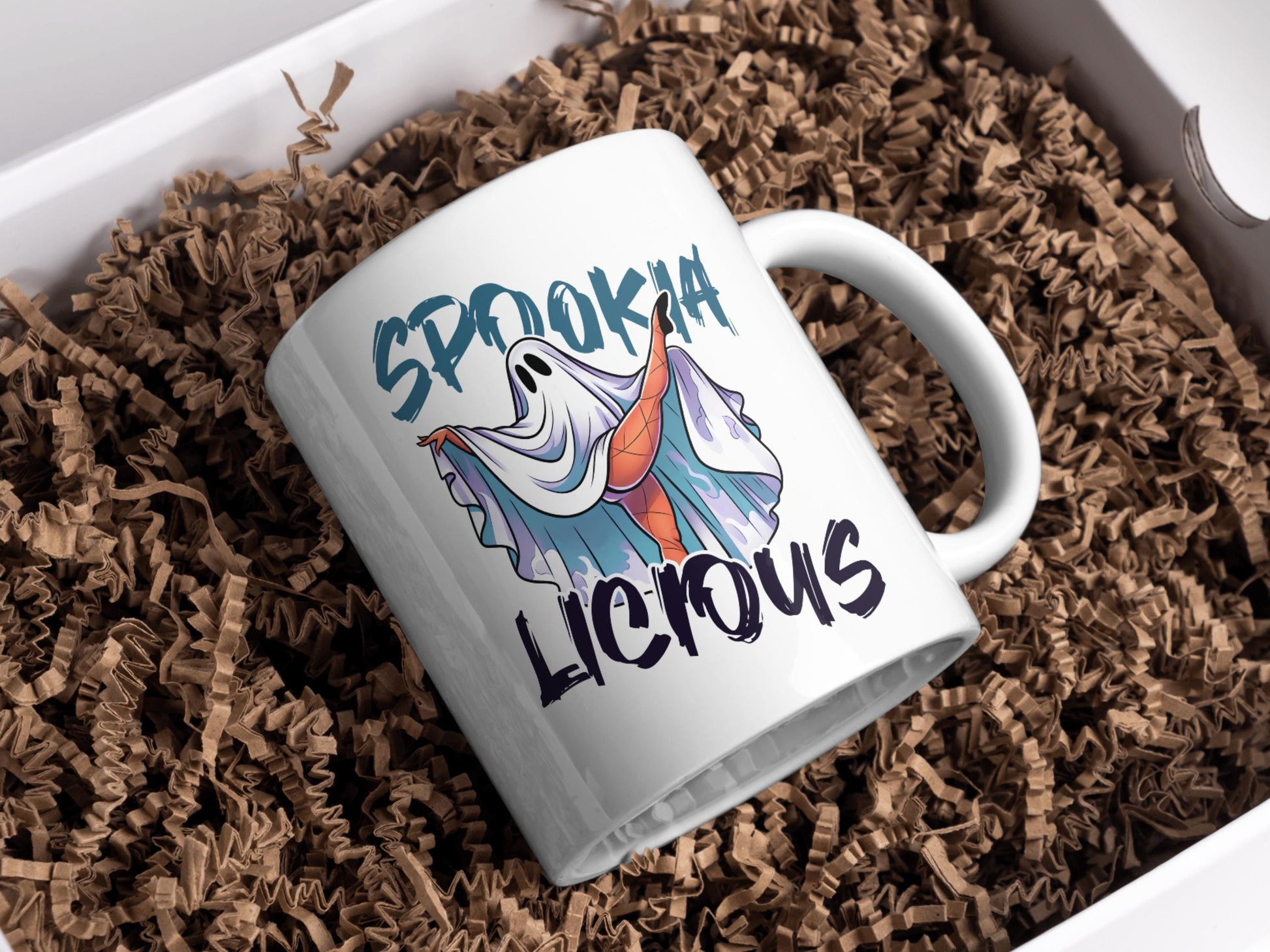 Spookialicious - Sexy Ghost Mug - 11oz Coffee Cup