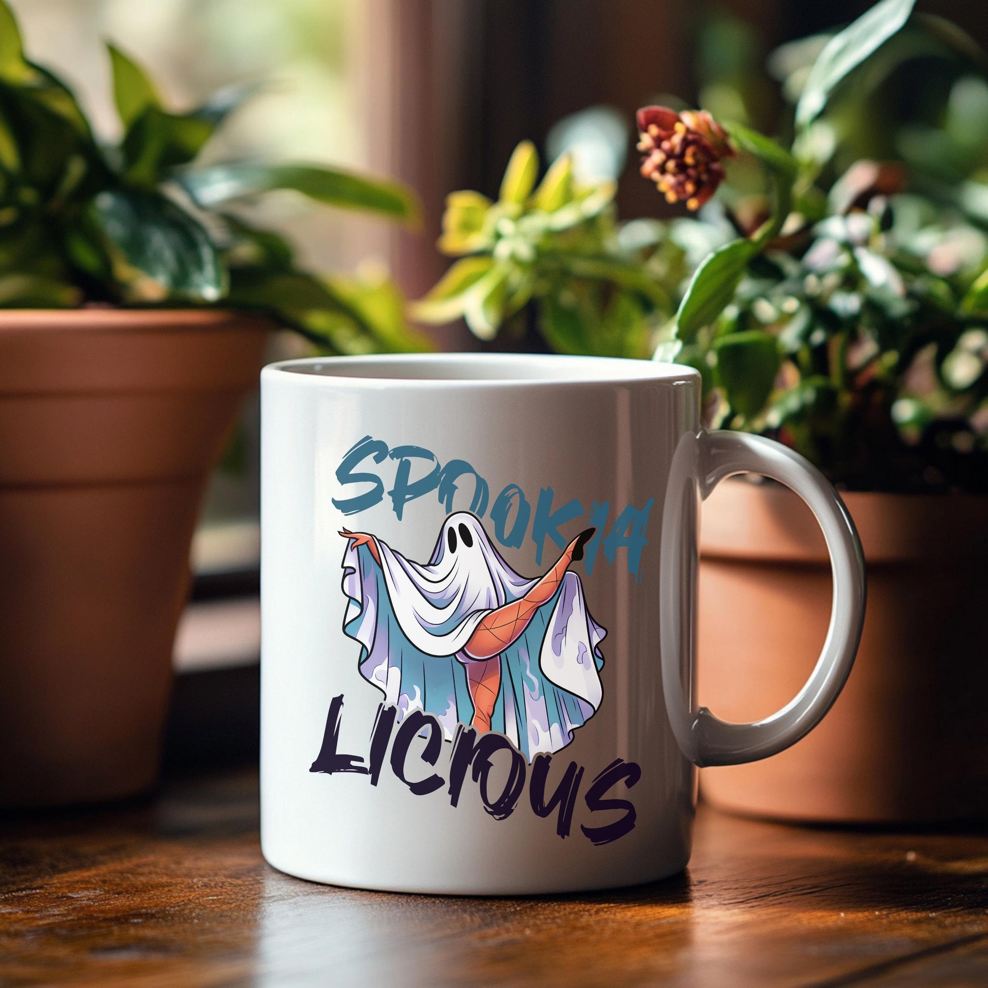 Spookialicious - Sexy Ghost Mug - 11oz Coffee Cup