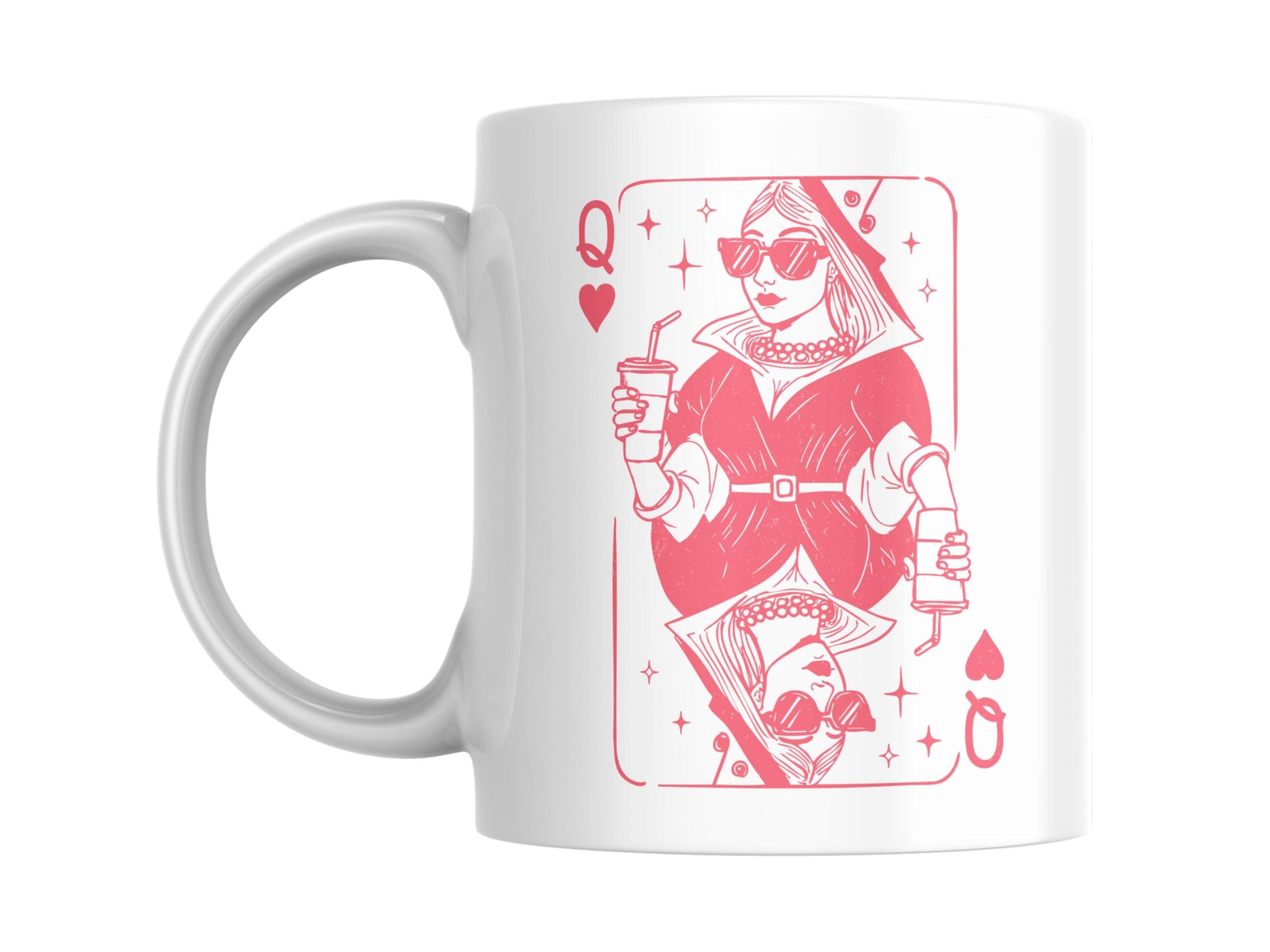 Queen of Hearts and Lattes - 11oz Mug