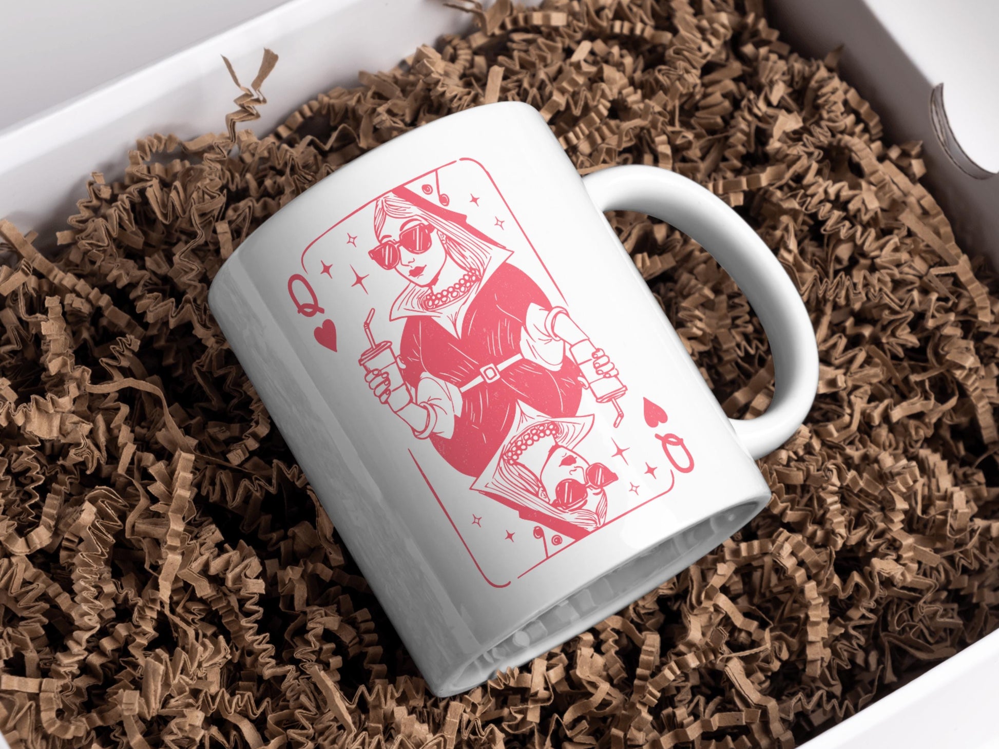 Queen of Hearts and Lattes - 11oz Mug
