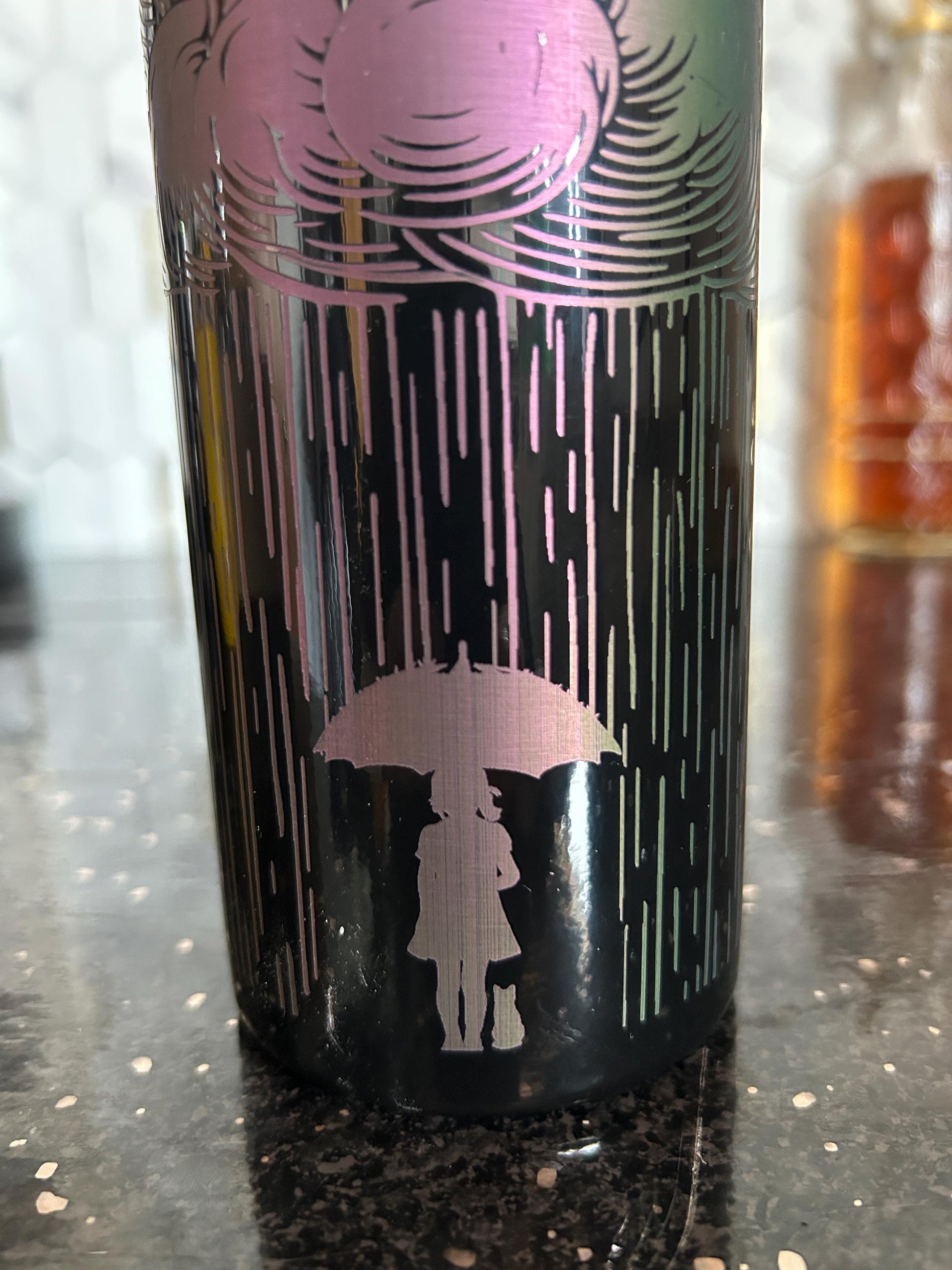 Holographic Rain: 20oz Skinny Tumbler