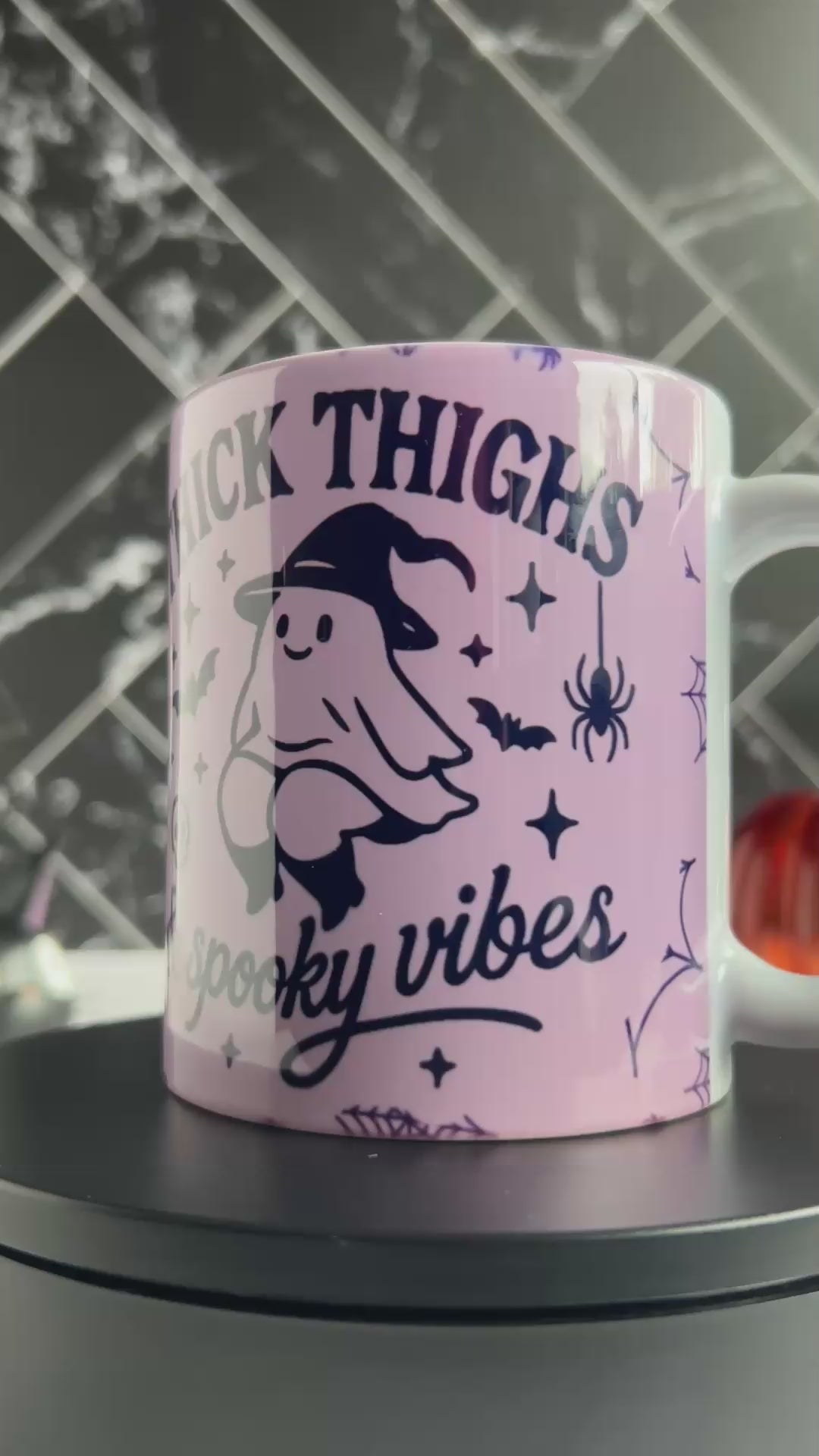 Halloween Mug: Thick Thighs Spooky Vibes