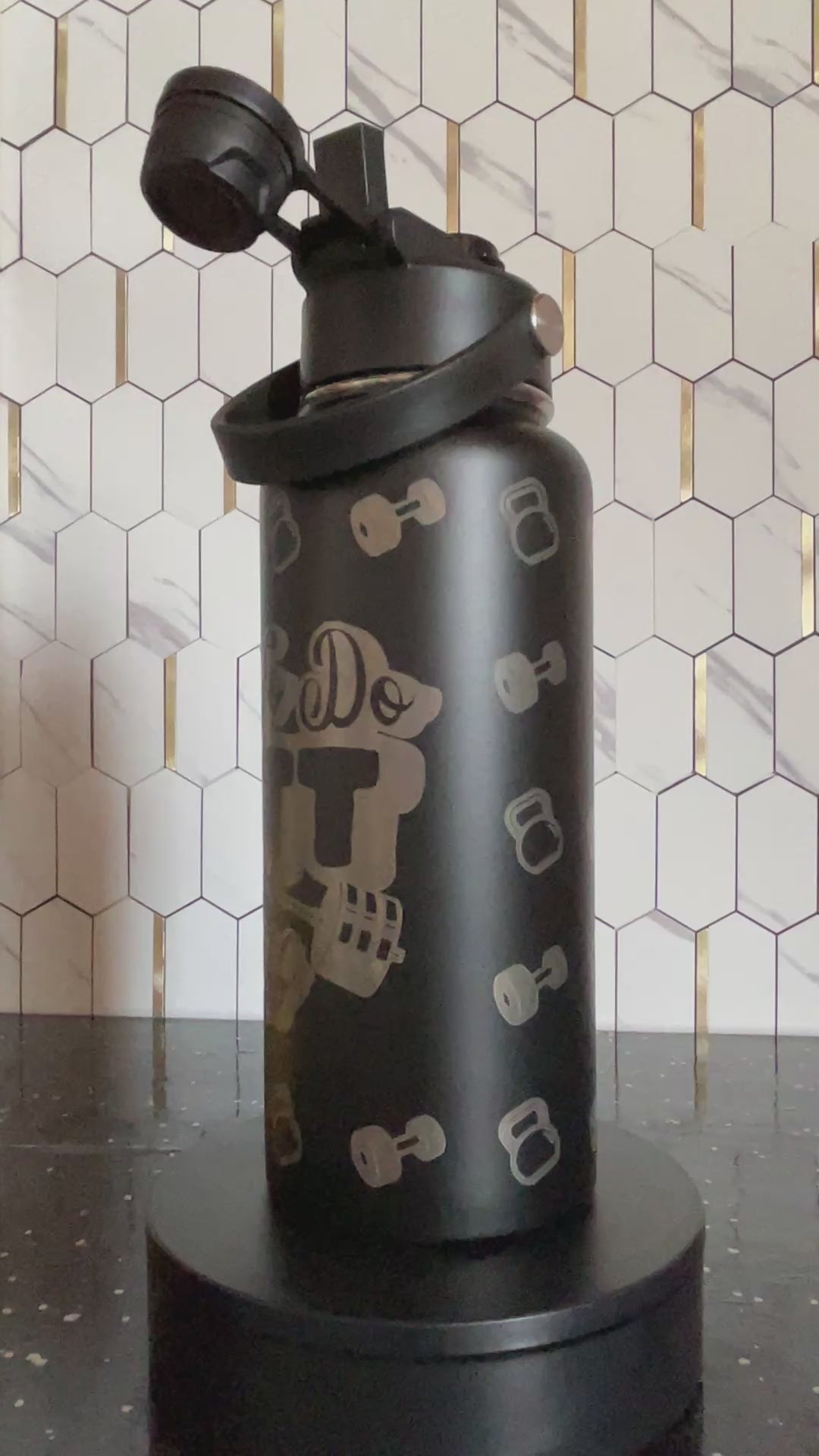 "Here for Butt Stuff": Funny 32oz Hydro Gym Water Bottle